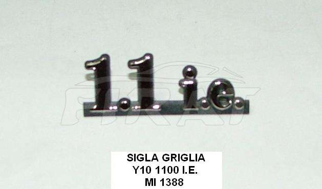 SIGLA AUTOBIANCHI Y10 1100 IE SU GRIGLIA